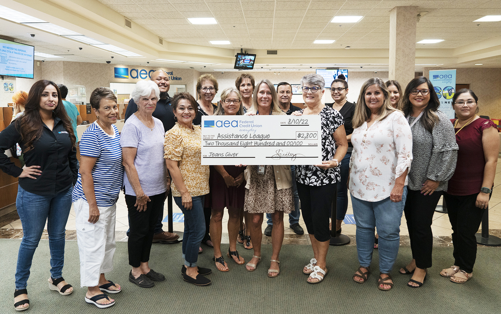 AEA employees donate to Assistance League